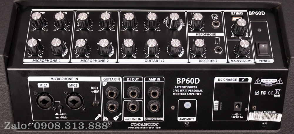 Amplifier Coolmusic BP-60D