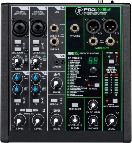 Mixer Mackie ProFX6v3